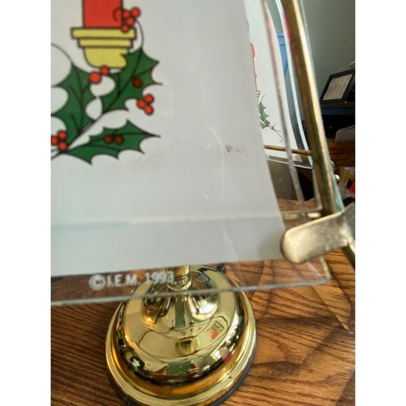 Vintage 1993 Christmas Candle Touch Lamp with Flame Candle Bulb 12" - Picture 8 of 11